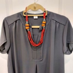 Tribal style colorful and bold beed NECKLACE.